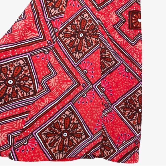 Anthropologie Skirted Wide Leg Pants Red 2 EUC - Picture 6 of 15